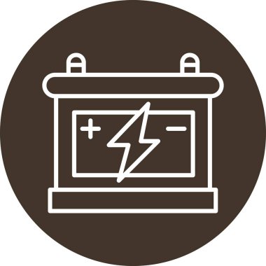 Pil simgesinin vektör illüstrasyonu