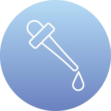 Bir çekicin mavi ve beyaz ikonunun vektör çizimi