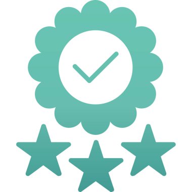 Rozet. Web simgesi basit illüstrasyon