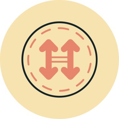 Modern b 'nin vektör illüstrasyonunda çember simgesi yok