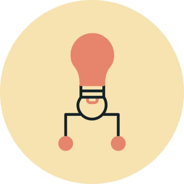 ampul vektör illüstrasyonu