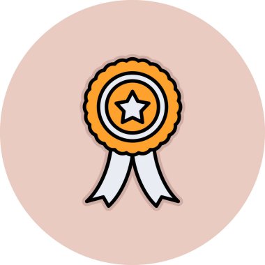 Ödül web simgesi basit vektör illüstrasyonu