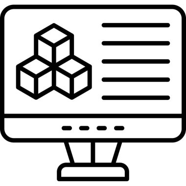 bilgisayar simgesi, vektör illüstrasyonu