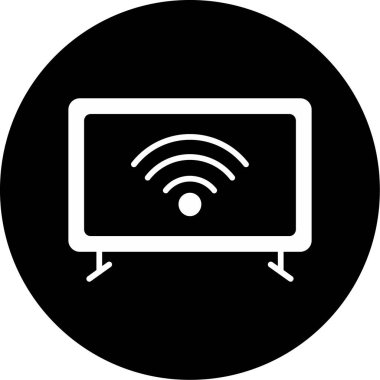 Televizyon. Web simgesi basit illüstrasyon