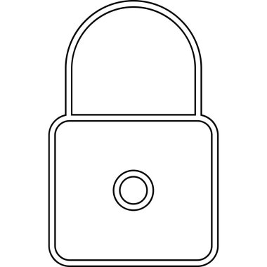 Kilit simgesi. vektör illüstrasyonu