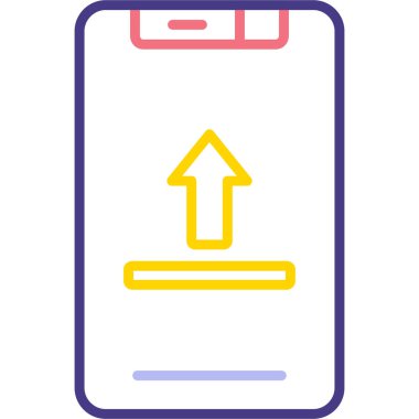 - Telefon. Web simgesi basit illüstrasyon