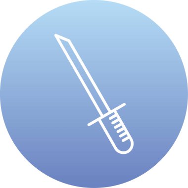 Kılıç simgesi. vektör illüstrasyonu