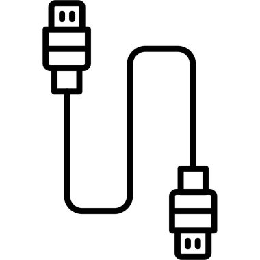 kablo simge vektör çizim