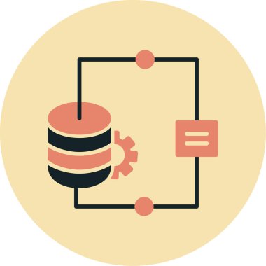 Seo simgesinin vektör illüstrasyonu,