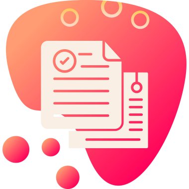 Belge simgesinin vektör illüstrasyonu