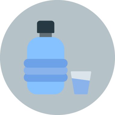 Su. Web simgesi basit illüstrasyon