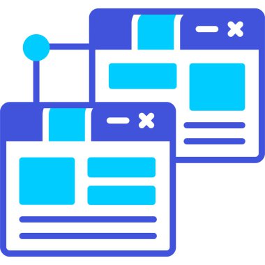 Web simgesi, basit tasarımın vektör illüstrasyonu