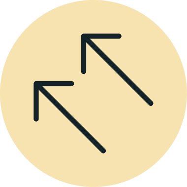 Ok. Web simgesi basit illüstrasyon