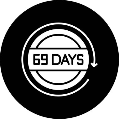 65 gün geri sayım simgesi, 6 gün geri sayım simgesi