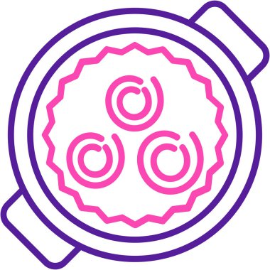 Gıda simgesinin vektör illüstrasyonu