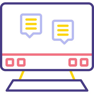 Bilgisayar ekranı. Basit tasarım