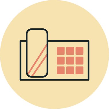 Bir hesap makinesi simgesinin vektör illüstrasyonu