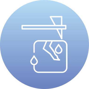 Su musluğu ikonu vektör illüstrasyonu