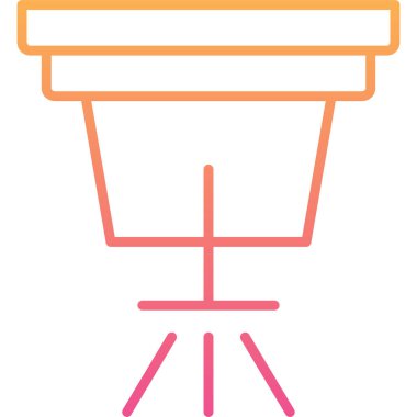 Koltuk mobilyası simgesi taslak biçiminde