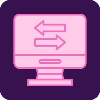 vektör olarak bilgisayar ekranı simgesi