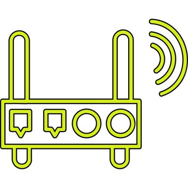 Wi-Fi simgesinin vektör illüstrasyonu