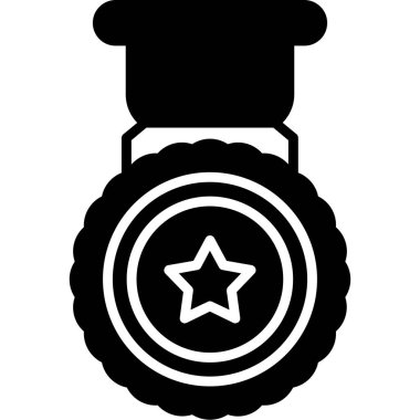 Bir yıldızın siyah simgesinin vektör çizimi