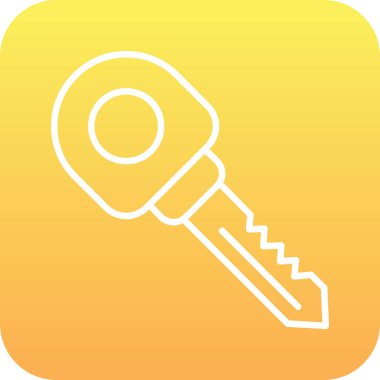 anahtar simgesi dijital vektörü