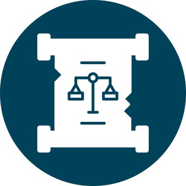 adalet simgesi vektör illüstrasyonu