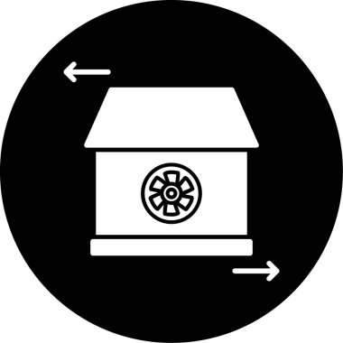 Bir ev simgesinin vektör illüstrasyonu