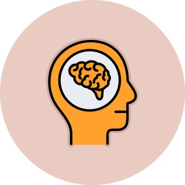 Vektör Beyin simgesi illüstrasyonu