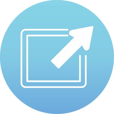 Ok. Web simgesi basit illüstrasyon