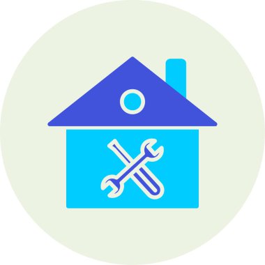 Bina. Web simgesi basit illüstrasyon