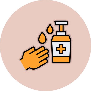 Tıbbi bir ikonun içindeki bir kan şişesinin vektör çizimi