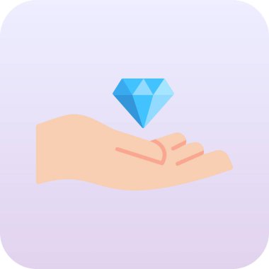 Beyaz arkaplanda elması olan bir elmas.