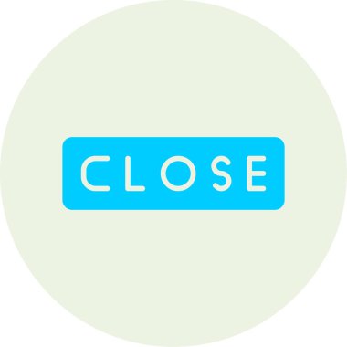 Modern mavi dairenin basit vektör simgesi