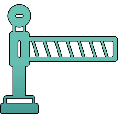 Bir vinç simgesinin vektör illüstrasyonu