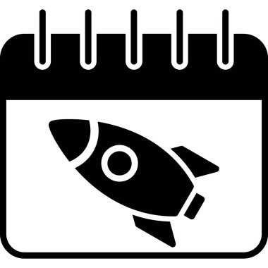 Bir roketin vektör çizimi