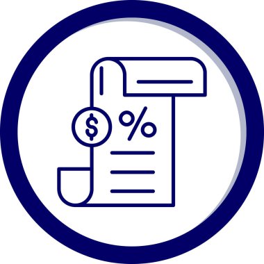 İş ve finans simgesinin vektör illüstrasyonu