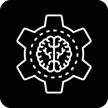 Vites simgesinin vektör çizimi. dişli simgesi