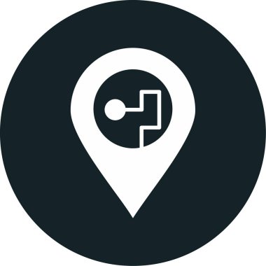 konum pin simgesi vektör illüstrasyonu