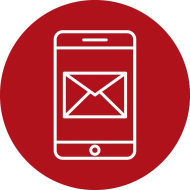 E- posta simgesi, vektör illüstrasyon tasarımı