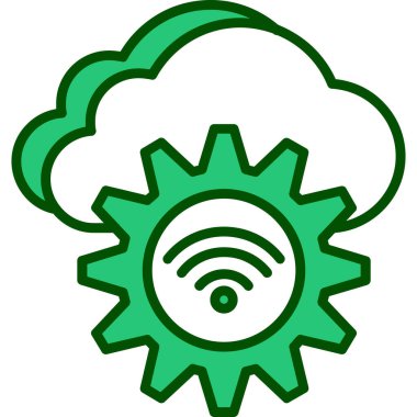 bulut hesaplama simgesi, vektör illüstrasyonu