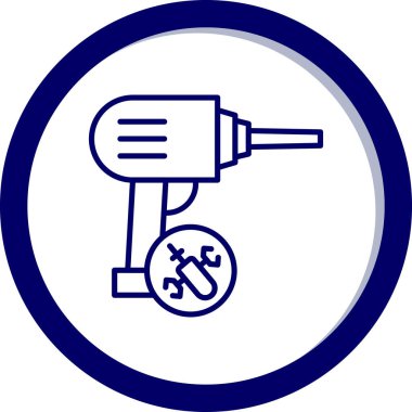 Modern oto tamir simgesinin vektör illüstrasyonu