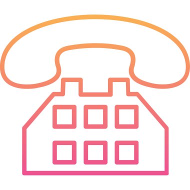 Telefon ikonu. vektör illüstrasyonu