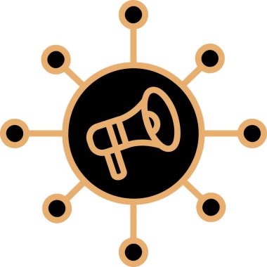 Global Ağ Vektörü Glyph Simgesi Tasarımı