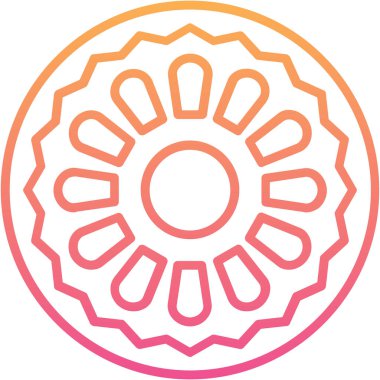 Güneş simgesi, vektör illüstrasyonu