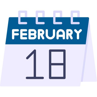 Takvim simgesi tasarımı, vektör illüstrasyonu