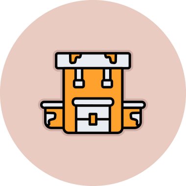 Bir binanın vektör illüstrasyonu