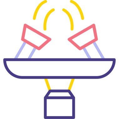 Uydu. Web simgesi basit illüstrasyon