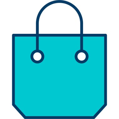 çanta simgesi vektör illüstrasyonu